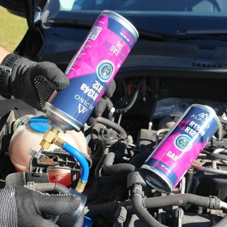 Zestaw do napełniania klimatyzacji ALPINO R134a 3w1 z manometrem MAN40