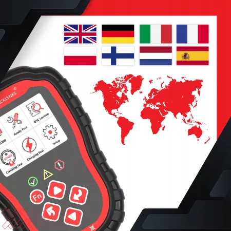Tester interfejs diagnostyczny OBD2 T41 PL, kolorowy wyświetlacz