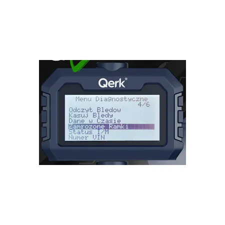 Interfejs Tester diagnostyczny OBD2 QERK T31 V3 –  polskie menu, przewodowy