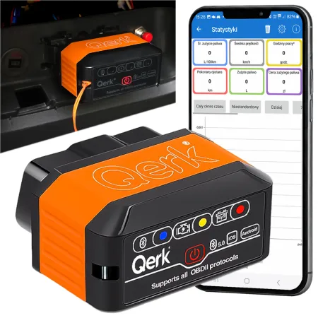 Interfejs diagnostyczny Qerk KW905 OBD2 ELM327 Bluetooth 5.0 tester PL