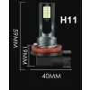 ŻARÓWKA LED H11 35W 3000LM 12V DRL DZIENNE 12 SMD