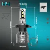 ŻARÓWKI LED H4 QERK E4 RETROFIT 120W 6000K MOCNE CANBUS ODCIĘCIE