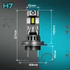 ŻARÓWKI LED H7 Qerk Q11 24 V 6500 K 20000 lm do samochodów ciężarowych 2 szt.