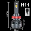 MINI ŻARÓWKI H11 LED XSTORM 110W 23000LM CAN MOCNE