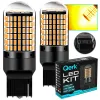 Żarówki LED W21W Qerk B144. CANBUS 144 LED pomarańczowe – komplet 2 szt.
