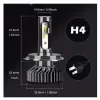 MINI ŻARÓWKI LED H4 XSTORM 20000LM CPS1860 CAN IDEALNE ODCIĘCIE