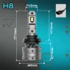 Żarówki LED H8 QERK 120W 6000K CANBUS RETROFIT E4 super jasne odcięcie
