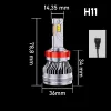 ŻARÓWKI LED H11 S12 30000LM 160W 12V 24V 100% CAN
