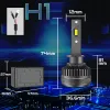 Żarówki LED H1 Xstorm R45 Canbus 130W 30000 lm Mocne Samochodowe Retrofit (Komplet)