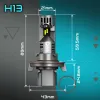 ŻARÓWKI LED H13 QERK 1 DO 1 WIĘCEJ ŚWIATŁA CAN RETROFIT IDEALNIE DOPASOWANE