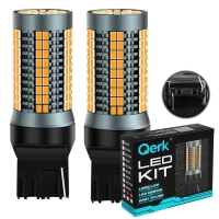 Żarówki LED W21W T20 Qerk A2113 POMARAŃCZOWE – kierunkowskazy, komplet 2 szt.