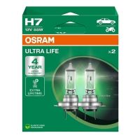 Żarówki halogenowe H7 OSRAM Ultra Life 12V 55W PX26d 2 szt. 64210ULT-2HB