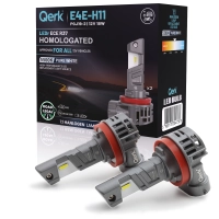 Żarówki LED H11 Qerk E4E LEDr 5500K 2700lm ECE R37 Homologacja Drogowa 2 szt.
