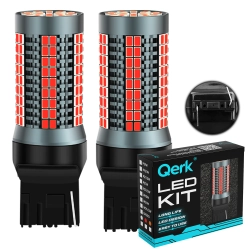 Żarówki LED W21W T20 Qerk A2113 CZERWONE – STOP, CANBUS, komplet 2 szt.
