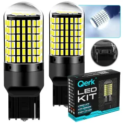 Żarówki LED W21W Qerk B144. CANBUS 144 LED mocne do świateł cofania – komplet 2 szt.