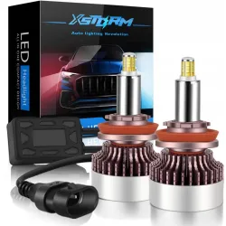 ŻARÓWKI XSTORM LED H9 160W 360° 25000LM MOCNE CAN