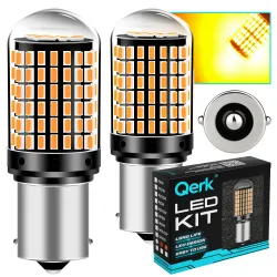 Żarówki LED P21W Qerk B144 CANBUS 144 LED Kierunkowskazy Pomarańczowe 2 szt