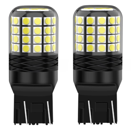 Żarówki LED W21/5W T20 Qerk A2200 CANBUS 6000K DRL Światła Dzienne/Wsteczne 2 szt.