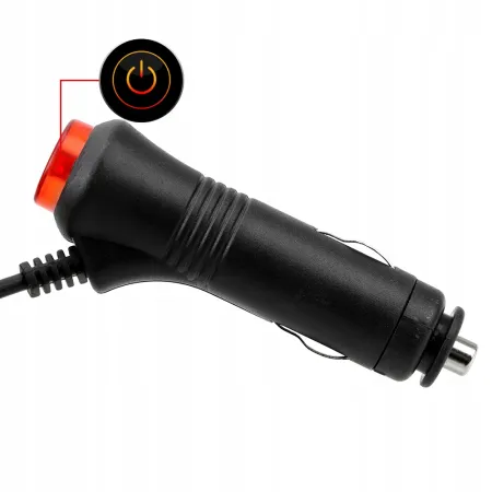 Lampa ostrzegawcza LED kogut niebieska – błyskowa, magnes, włącznik 12-80V