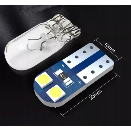 10x ŻARÓWKI LED W5W T10 POSTOJÓWKI MOCNE 4 SMD3030
