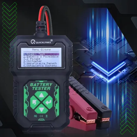 Tester Akumulatorów 12V BA107 z Polskim Menu do 220AH