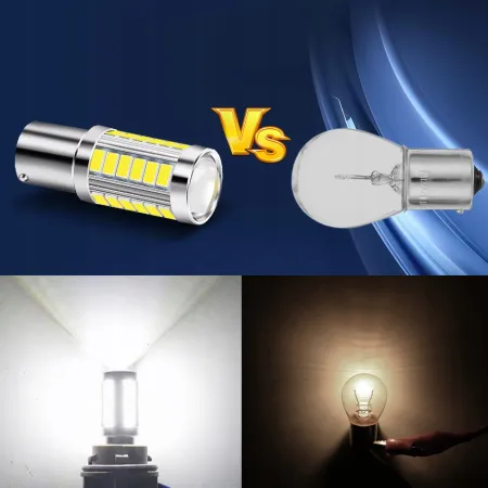 Żarówka P21W XSTORM LED BA15S 12V 24V Cofania 6000K Mocna do samochodu ciężarowego