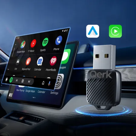 Adapter Android Auto CarPlay Qerk AX1 Moduł Bezprzewodowy Wifi 6 Bluetooth 5.4 Mini
