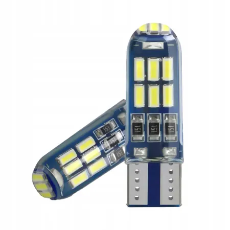 ŻARÓWKA LED W5W T10 POSTOJÓWKA 8000K BLUE WHITE