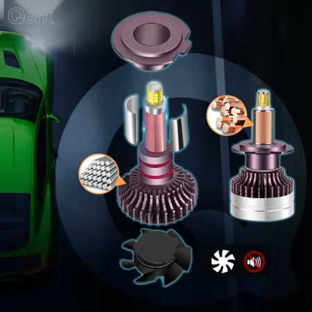 Żarówki LED HiR2 QERK Q9 360° 2x WIĘCEJ ŚWIATŁA CANBUS B.Mocne 6500k 2 sztk
