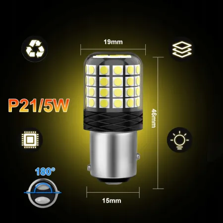 ŻARÓWKA P21/5W LED DWUWŁÓKNOWA BAY15D CAN XSTORM