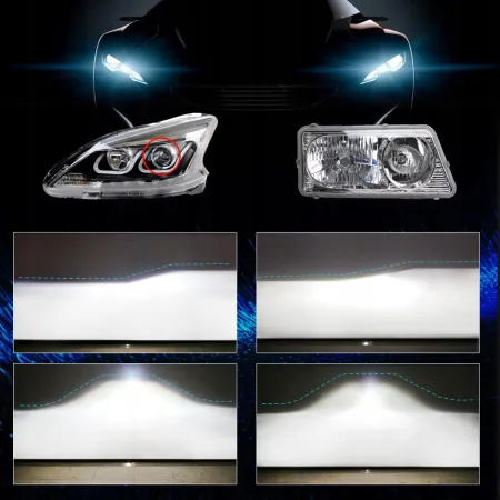 MOCNE ŻARÓWKI SAMOCHODOWE LED HIR2 XSTORM R45 130W 30000LM CANBUS RETROFIT