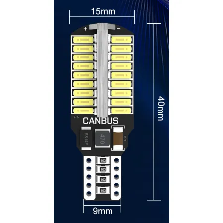 ŻARÓWKA LED W16W T15 CANBUS WSTECZNEGO 72 LED SMD
