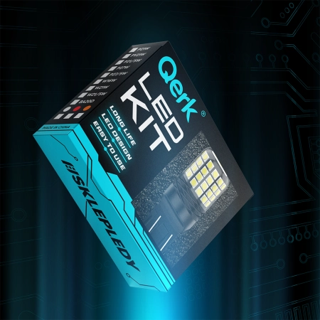 Żarówki LED W21/5W T20 Qerk A2200 CANBUS 6000K DRL Światła Dzienne/Wsteczne 2 szt.
