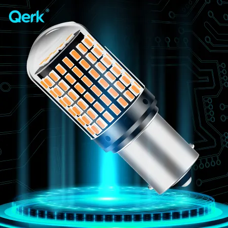 Żarówki LED P21W Qerk B144 CANBUS 144 LED Kierunkowskazy Pomarańczowe 2 szt