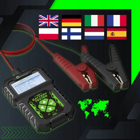 Tester Akumulatorów 12V BA107 z Polskim Menu do 220AH