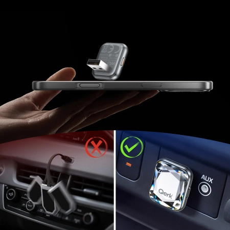 Adapter CarPlay Android Auto 2w1 Qerk WL1-CRA CRYSTAL USB-A WiFi 6