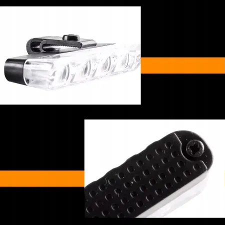 Lampa ostrzegawcza LED niebieska 4x – stroboskop, pilot, do zderzaka