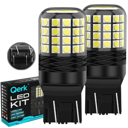 Żarówki LED W21/5W T20 Qerk A2200 CANBUS 6000K DRL Światła Dzienne/Wsteczne 2 szt.