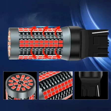 ŻARÓWKA LED W21W T20 XSTORM CZERWONA STOPU CANBUS