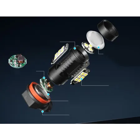 ŻARÓWKI LED H11 80W 360° 4000LM MOCNE CAN XSTORM