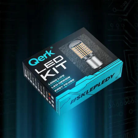 Żarówki LED P21W Qerk B144 CANBUS 144 LED Kierunkowskazy Pomarańczowe 2 szt