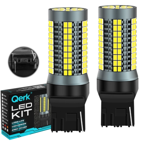 Żarówki LED W21W T20 Qerk A2113 – światła cofania, DRL, komplet 2 szt.