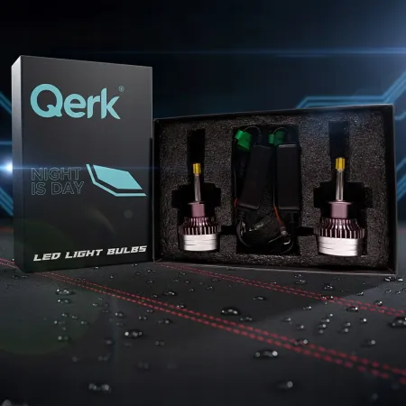 Żarówki LED H1 Qerk Q9 Canbus 6500K Zimna Biel 360° Mocne Światło (Komplet)