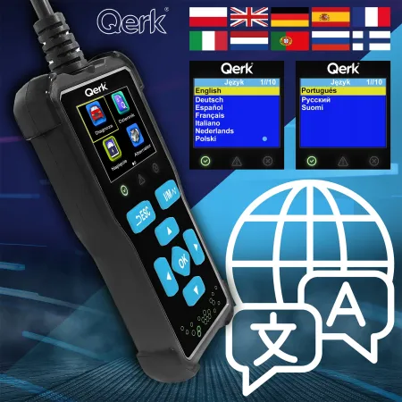 Interfejs diagnostyczny OBD2 Qerk T61 tester z polskim menu odczyt błędów