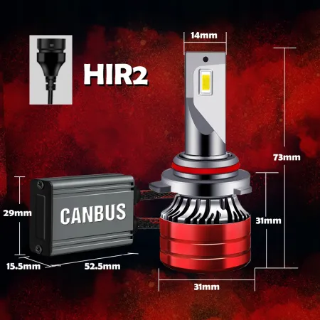 ŻARÓWKI HIR2 LED XSTORM 120W 22000LM MOCNE CANBUS
