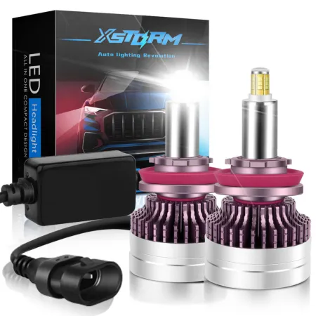 ŻARÓWKI XSTORM LED H11 160W 360° 25000LM MOCNE CAN