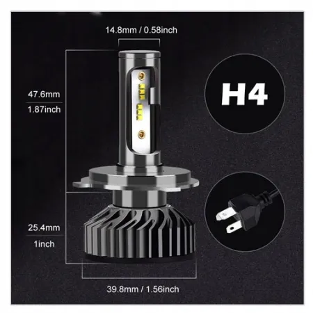 MINI ŻARÓWKI LED H4 XSTORM 20000LM CPS1860 CAN IDEALNE ODCIĘCIE