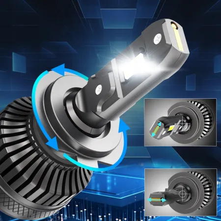 Mocne żarówki samochodowe LED H8 XSTORM CANBUS RETROFIT R45 130W 30000LM