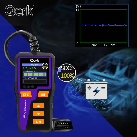 Interfejs diagnostyczny TESTER OBD2 POLSKIE MENU kolorowy ekran QERK T51