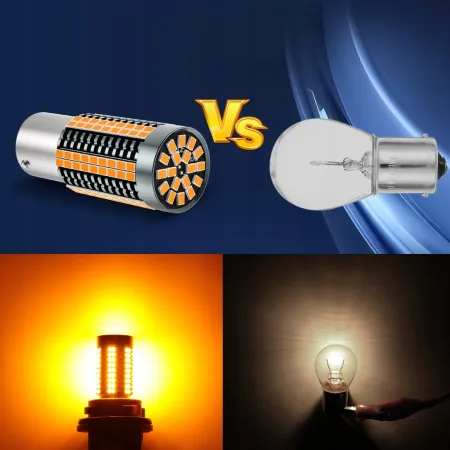 ŻARÓWKA P21W LED XSTORM POMARAŃCZOWA KIERUNKOWSKAZ